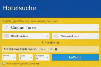 Hotelsuche in Cinque Terre